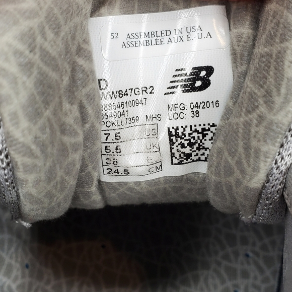 New Balance 847v2 Walking Athletic Shoes Size 7.5 - Picture 7 of 7